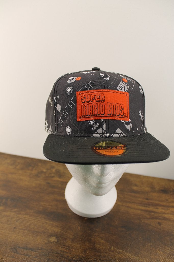 Difuzed Nintendo Super Mario 8Bit Snapback Cap Pet, -, -, Difuzed, -