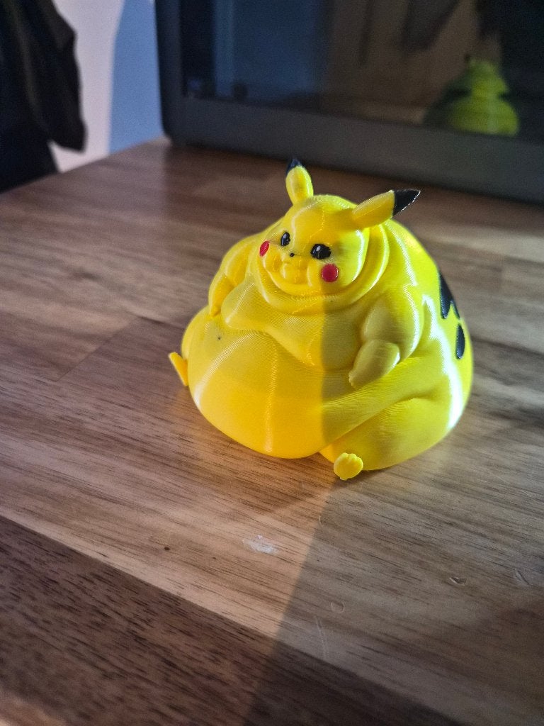 Pikachu Fat edition, Handgemaakt, Verzenden, Geel, Modern