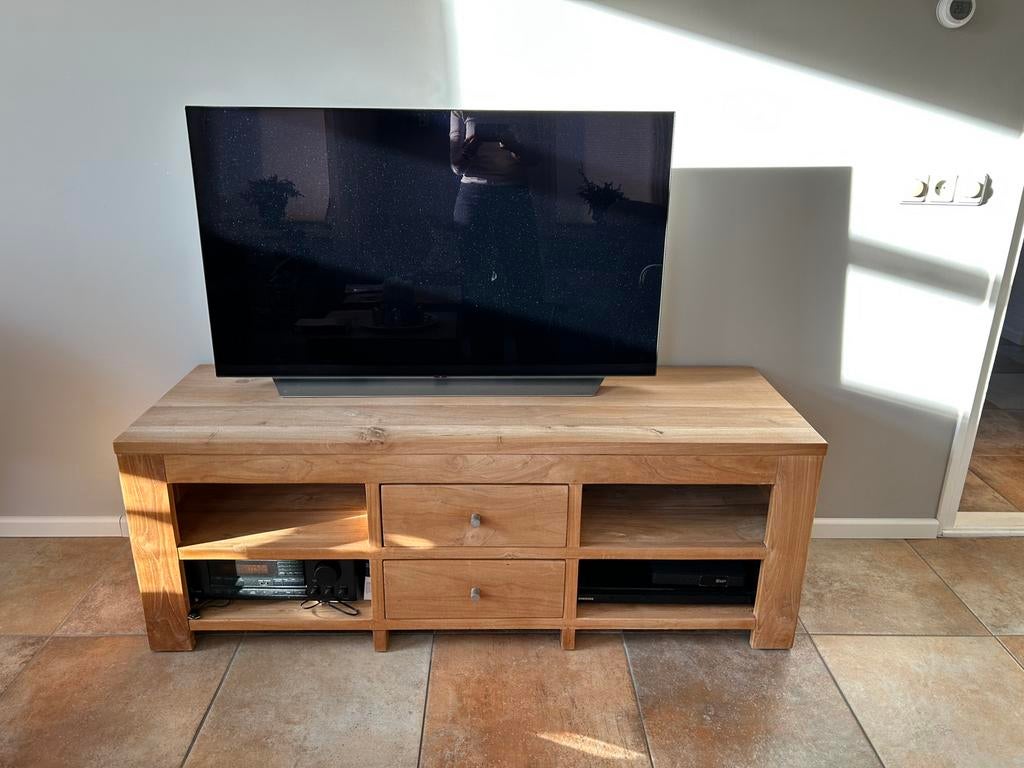 Tv kast / lowboard van teakhout, in goede staat, Ophalen, Zo goed als nieuw, 25 tot 50 cm, Minder dan 100 cm
