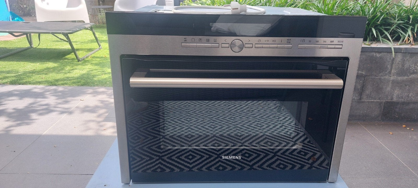 siemens inbouw combi magnetron, Ophalen