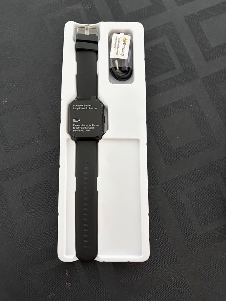 Smart Watch, Hartslag, Zwart, Nieuw, Ophalen of Verzenden