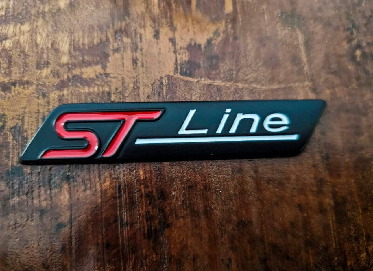ST-line zwart/rood embleem, Verzenden
