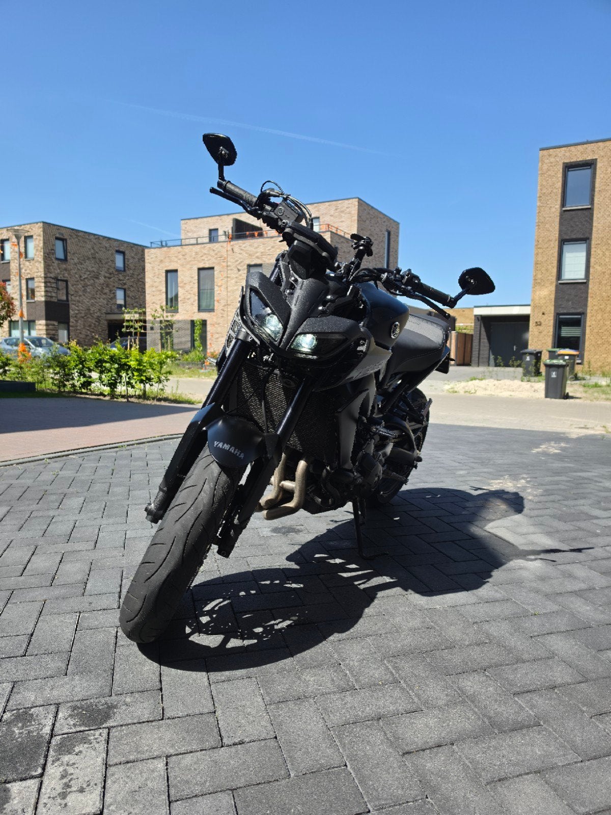 Yamaha MT-09 2018 - Volledig titanium Akrapovic uitlaat, Motoren, Particulier, Naked bike
