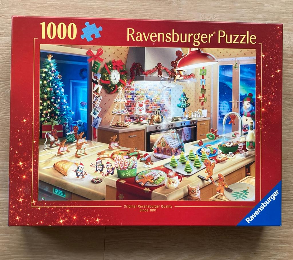 Ravensburger Kerst Keuken Puzzel 1000 stukjes, Ophalen of Verzenden, 500 t/m 1500 stukjes, Gebruikt, Legpuzzel