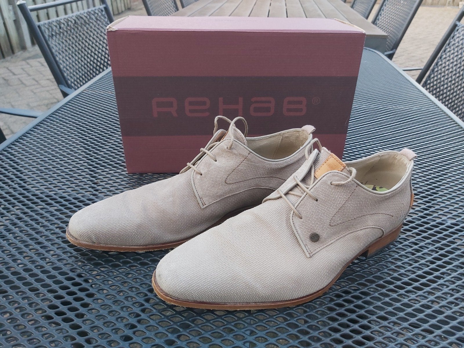 Rehab herenschoenen maat 45 z.g.a.n., Ophalen, Blauw, Zo goed als nieuw, Rehab