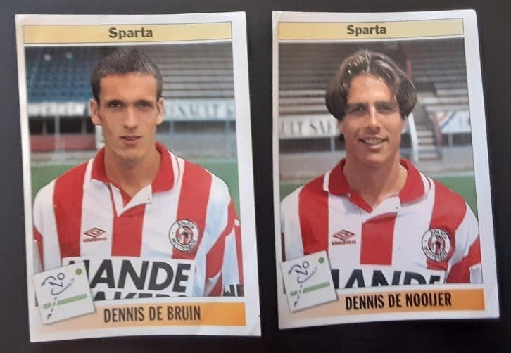 Panini voetbal 95 los te koop Sparta 220, 229, Ophalen of Verzenden, Zo goed als nieuw, Sparta, Poster, Plaatje of Sticker