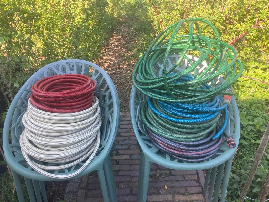 Tuinslange diverse lengtes en kleuren, Ophalen of Verzenden, Gebruikt, Tuinslang