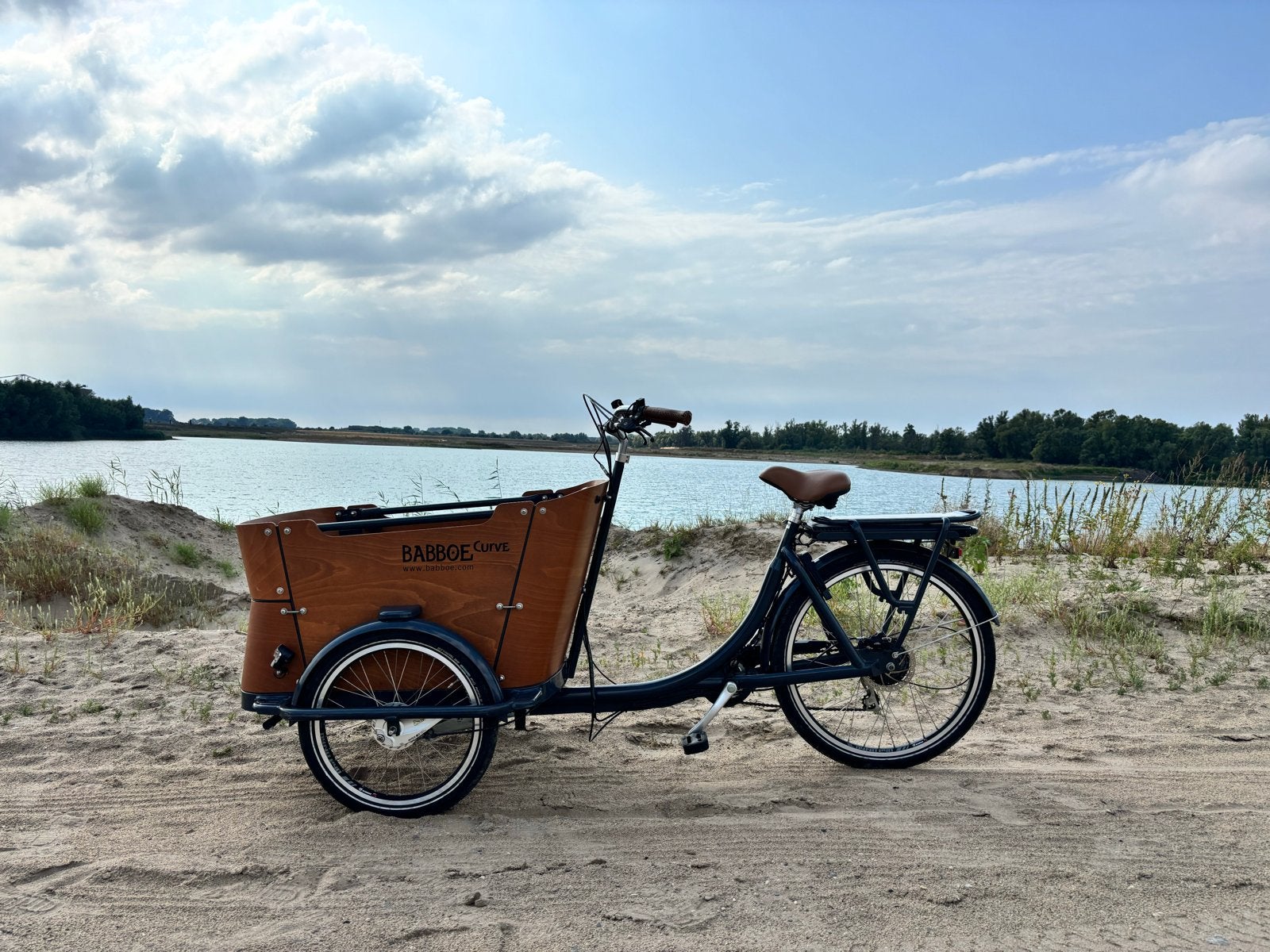 Babboe Curve E bakfiets (gekeurd) met veel extra's, 4 kinderen of meer, Gebruikt, Elektrisch, Schijfrem