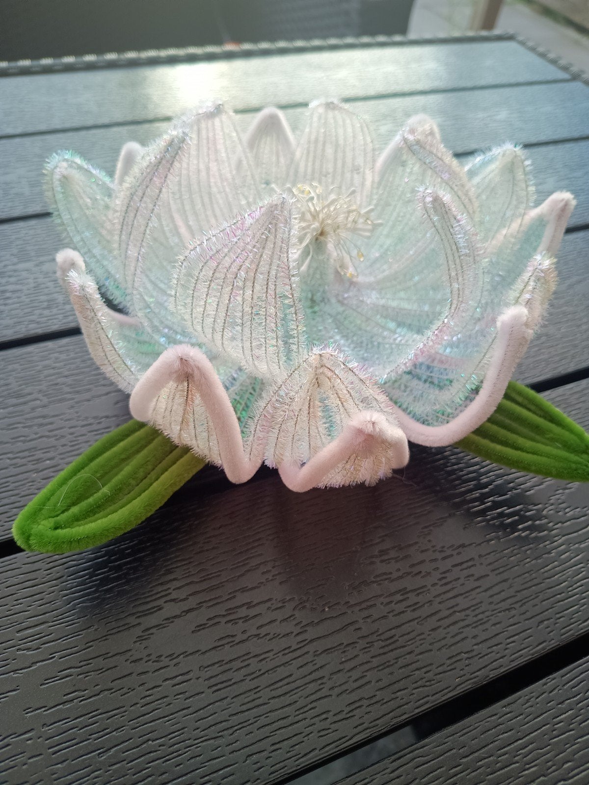 Handgemaakte Lotus bloem lamp, Bohemian, Overige merken, Meerkleurig, Overige fittingen