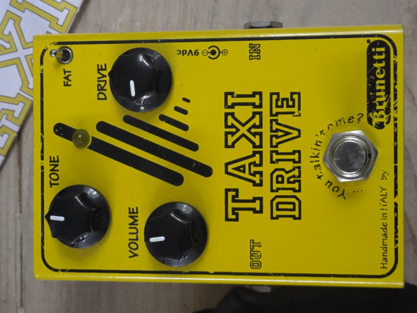 Brunetti Taxi Drive Overdrive/Distortion Pedaal, Muziek en Instrumenten, Ophalen of Verzenden, Zo goed als nieuw, Distortion, Overdrive of Fuzz