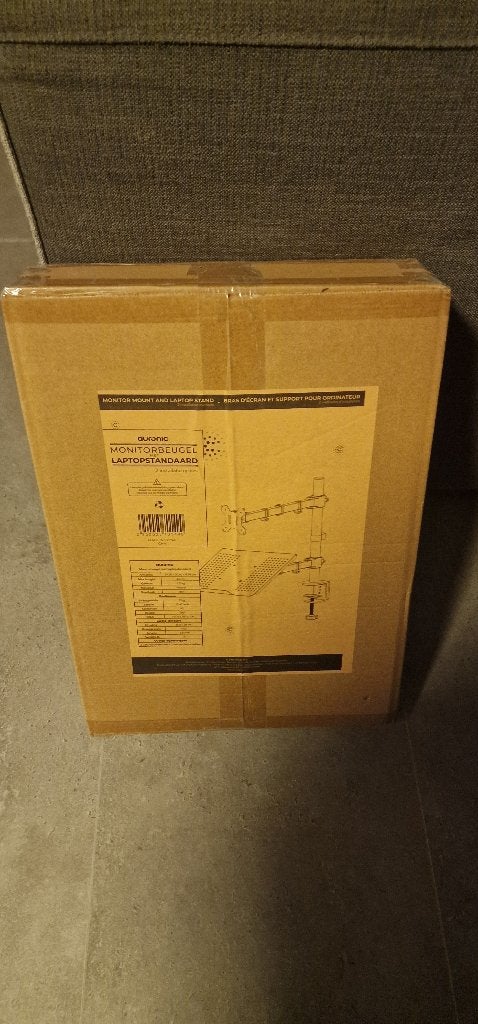 Nieuw: Auronic Monitor en laptop bureaubeugel, Ophalen of Verzenden, Nieuw, In diepte verstelbaar
