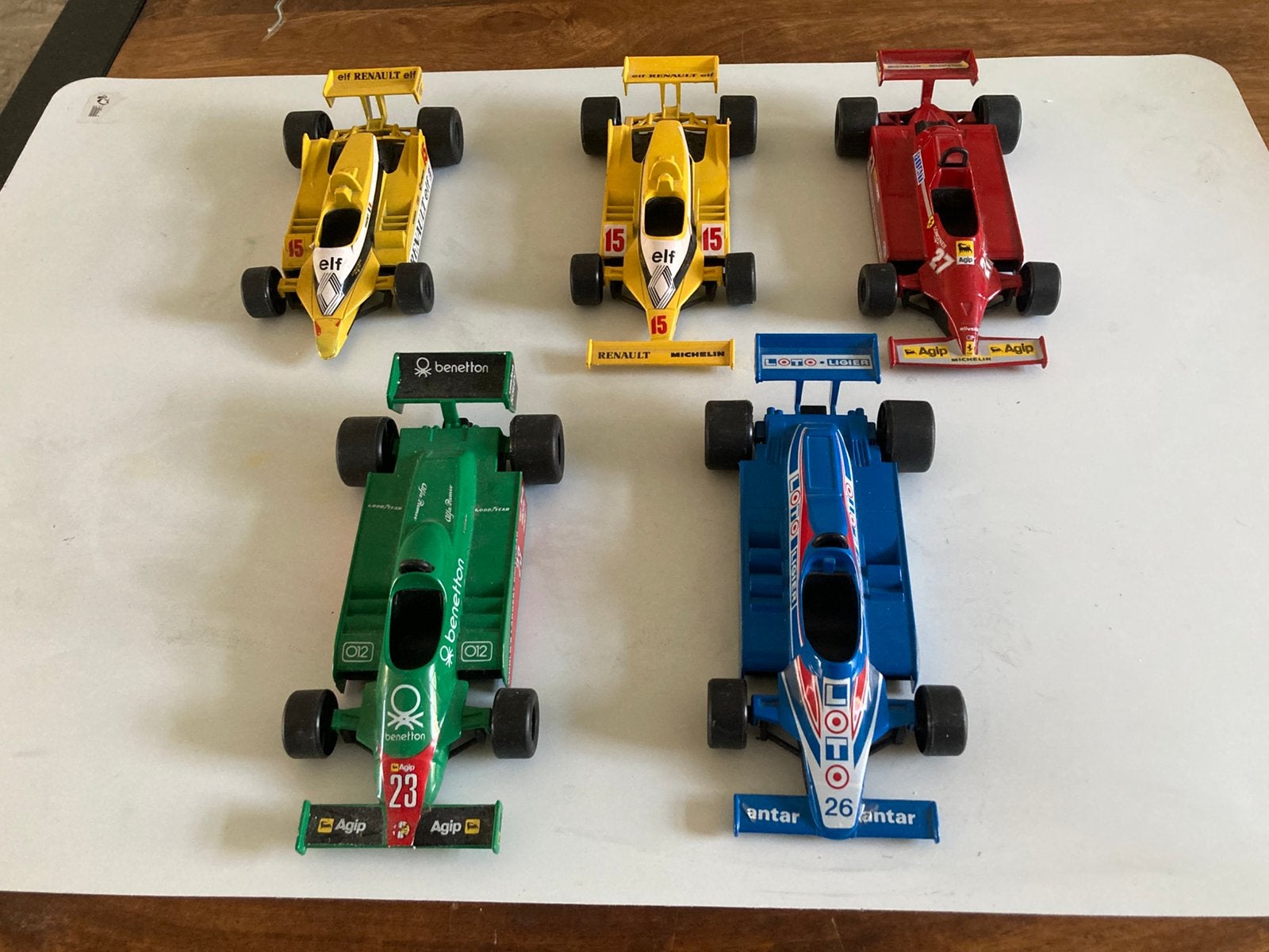 5 x polistil F1 schaal 1:23, Verzamelen, Automerken, Motoren en Formule 1, Ophalen of Verzenden, Gebruikt, Formule 1