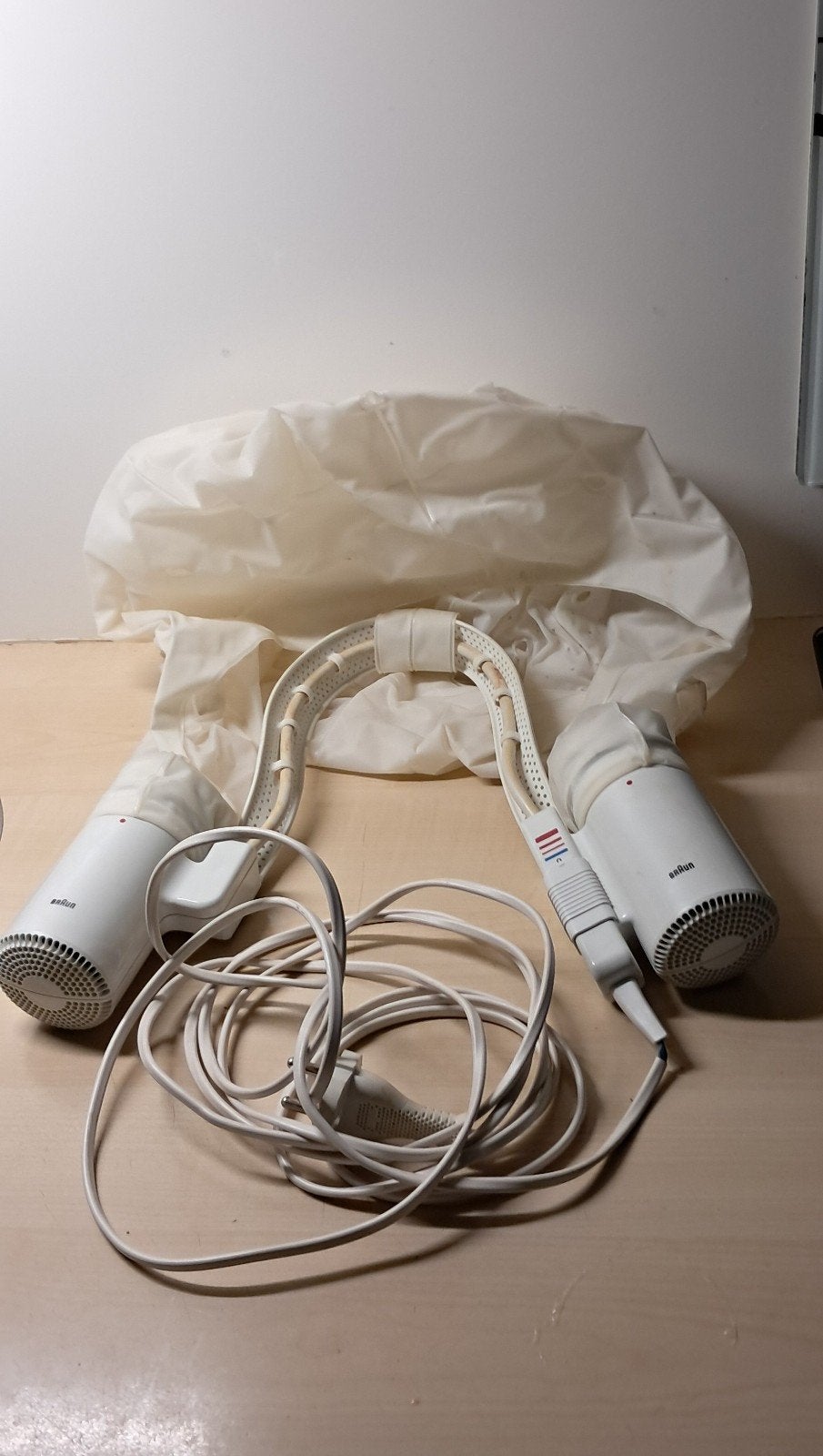 Vintage Braun haardroger met kap - Werkt perfect!, Ophalen of Verzenden, Gebruikt, Haarverzorging