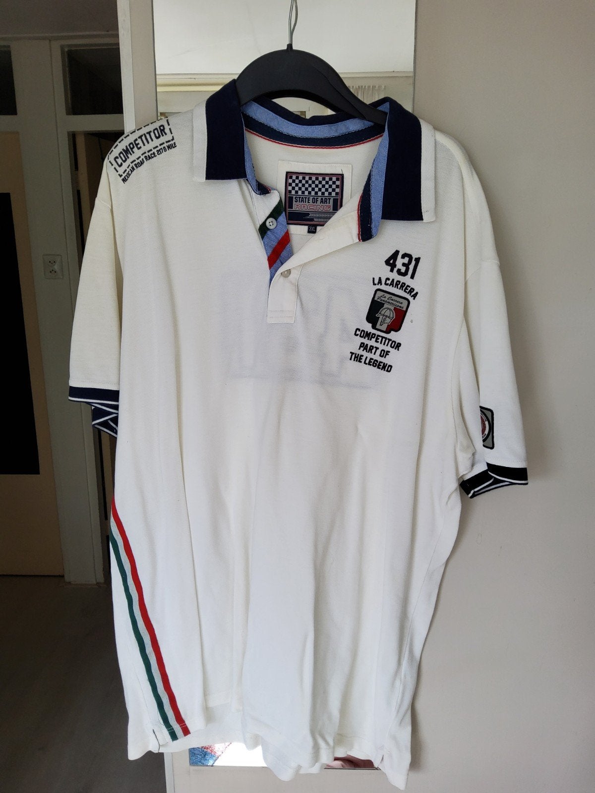 State of Art Racing Polo Shirt - Maat 3XL, Wit, State of Art Racing, Overige maten, Ophalen of Verzenden