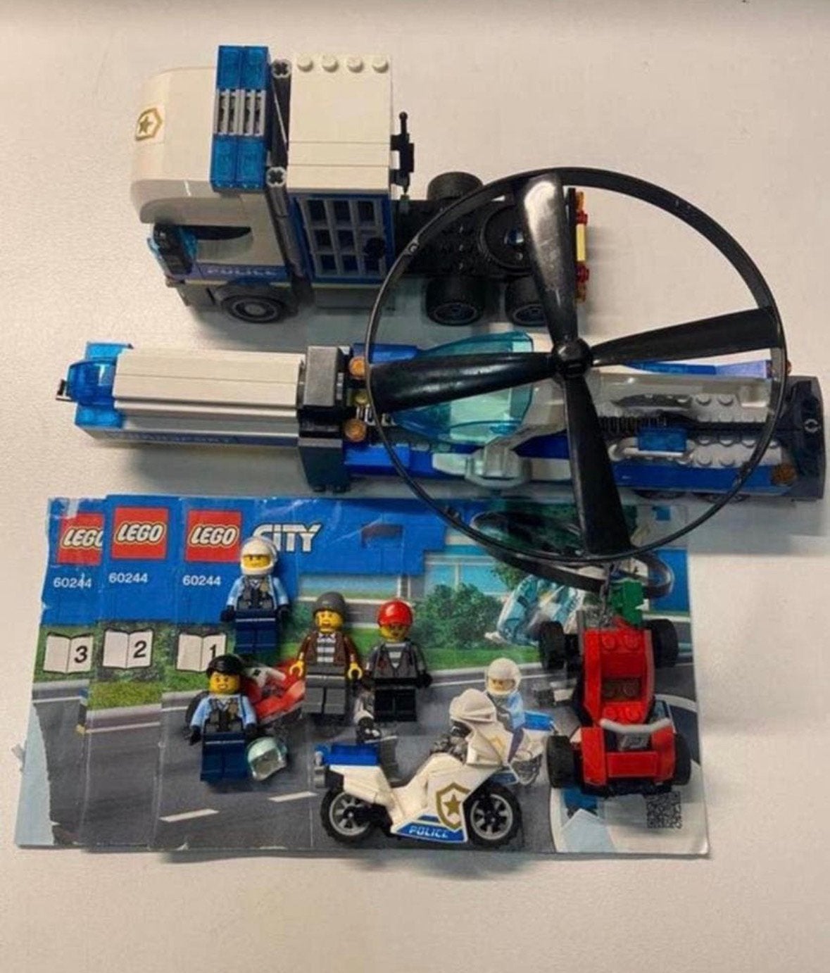Lego 60244 Politiehelikopter, City, Lego, Ophalen of Verzenden, Zo goed als nieuw