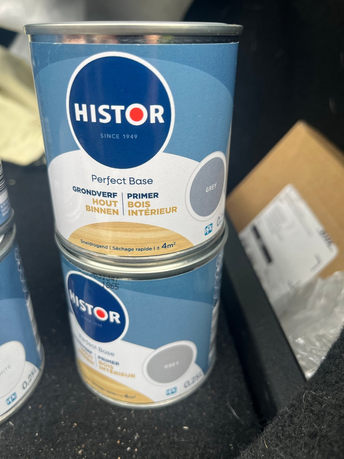 Histor Perfect Base Grondverf Hout Binnen Grijs 0.25L, Nieuw, Ophalen of Verzenden, Verf, Grijs