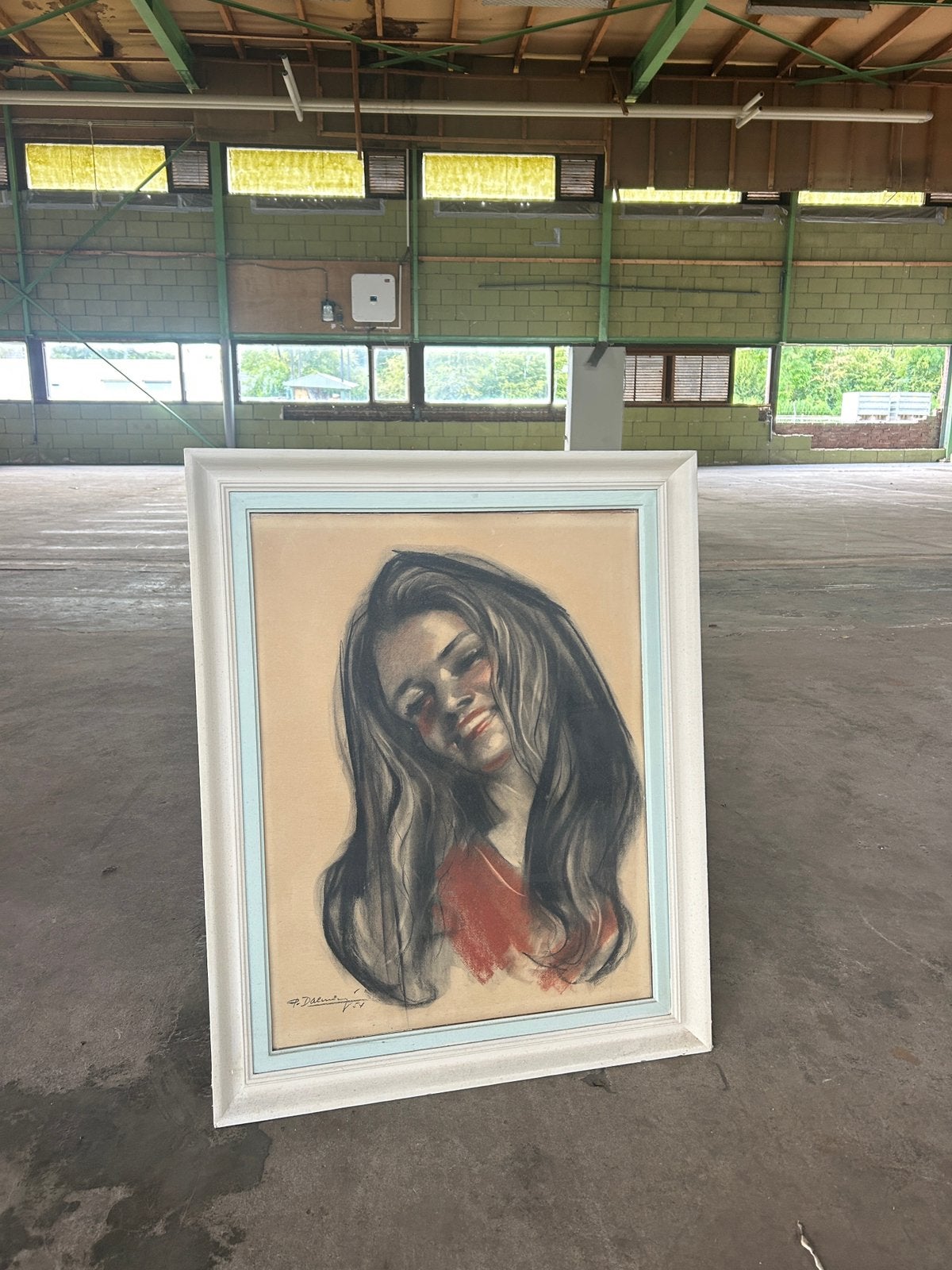 Kunstwerk zigeuner meisje gesigneerd 1954, Antiek en Kunst, Kunst | Schilderijen | Klassiek, Ophalen