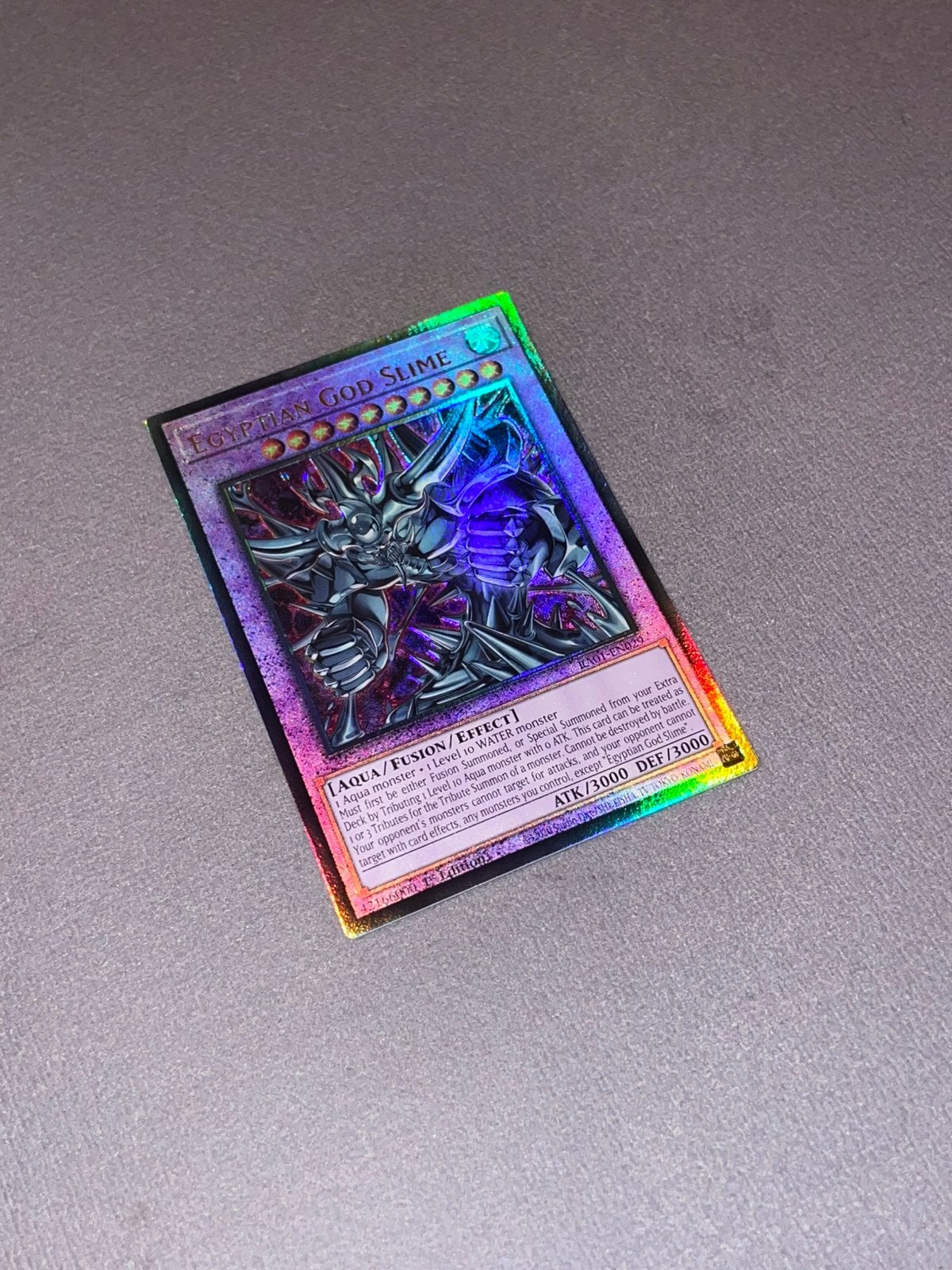 Yu-Gi-Oh! Egyptian God Slime RA01-EN029 1st edition, Ophalen of Verzenden, Zo goed als nieuw