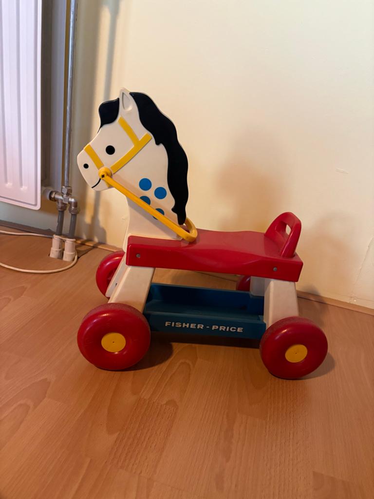 Fisher Price Looppaard met Geluid - Vintage Speelgoed, Ophalen, Gebruikt, Overige typen, Met geluid
