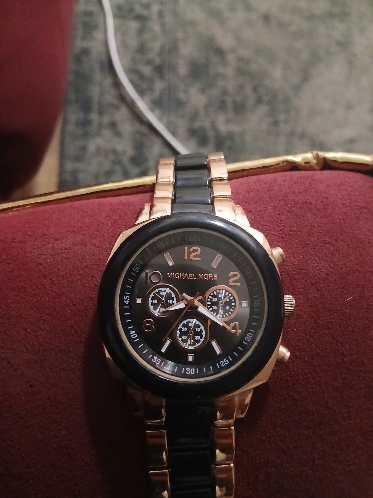 Michael Kors Dameshorloge Roségoud/Zwart, Ophalen of Verzenden