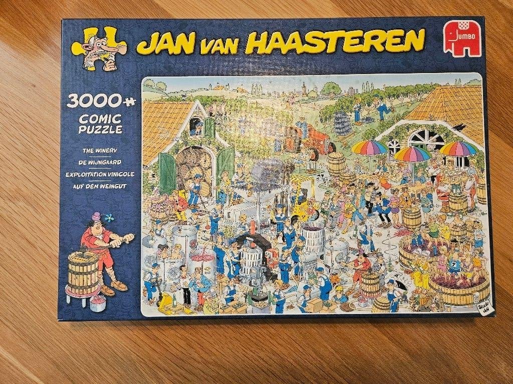 Jan van Haasteren, de wijngaard 3000 stukjes, Ophalen, Meer dan 1500 stukjes, Zo goed als nieuw, Legpuzzel
