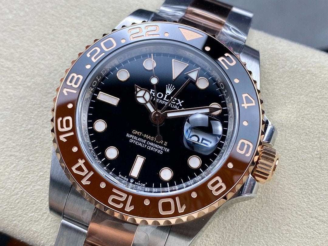 Rolex GMT-Master II Rootbeer, Sieraden, Tassen en Uiterlijk, Ophalen, Staal, Polshorloge, Nieuw