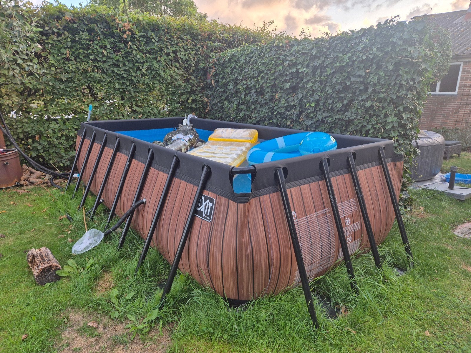 Exit zwembad 4x2 m. inclusief filter en zoutwatersysteem., Ophalen, 200 tot 300 cm, 80 tot 120 cm, Rechthoekig