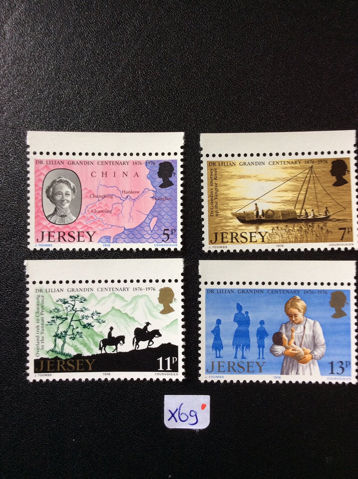 Jersey postzegels 1976 pfr Mi 153/6, Ophalen of Verzenden, Postfris