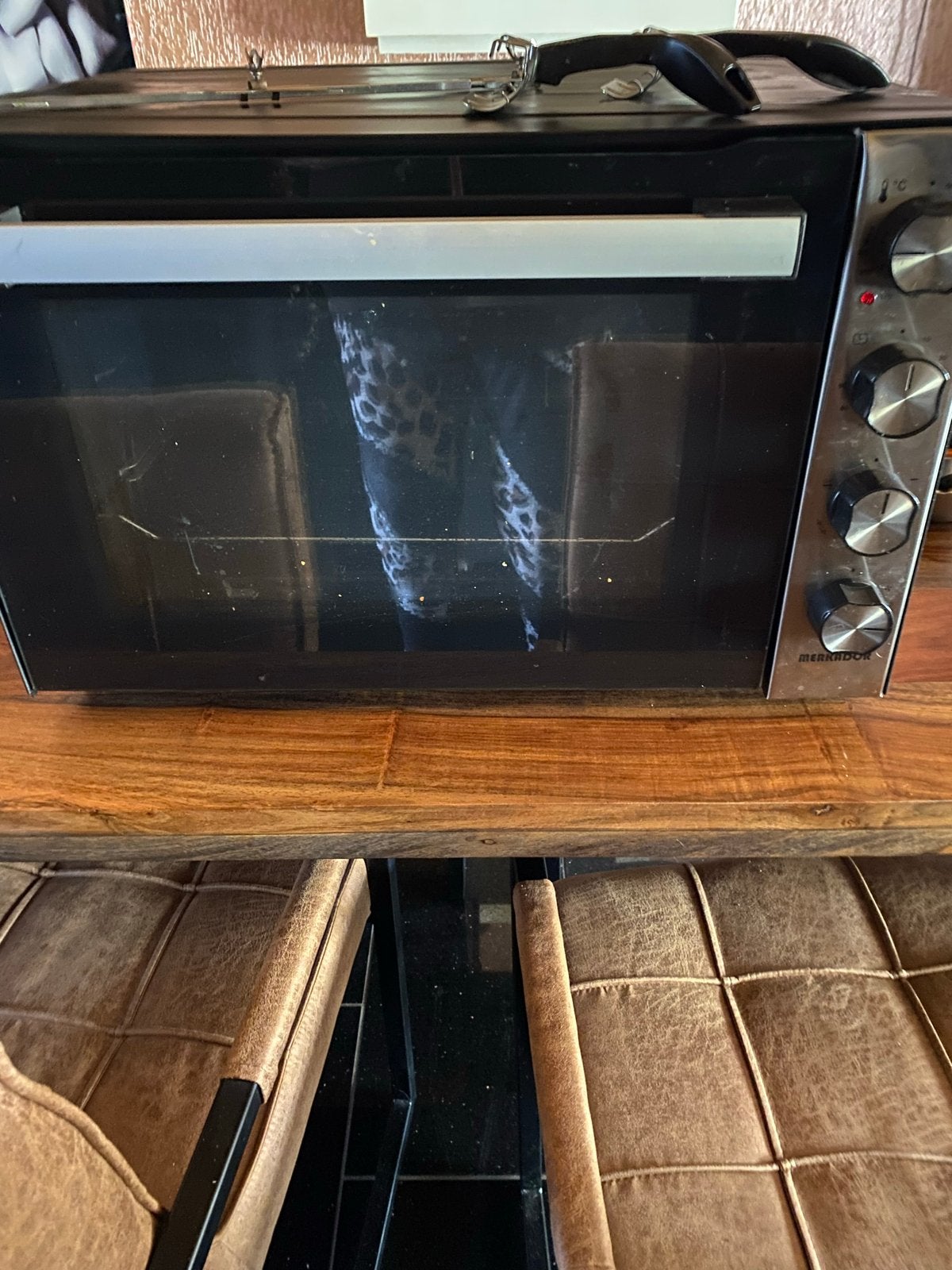 Merkador Mini-oven met Grill - Compact en Veelzijdig, Ophalen, Minder dan 45 cm, Oven met grill, Gebruikt