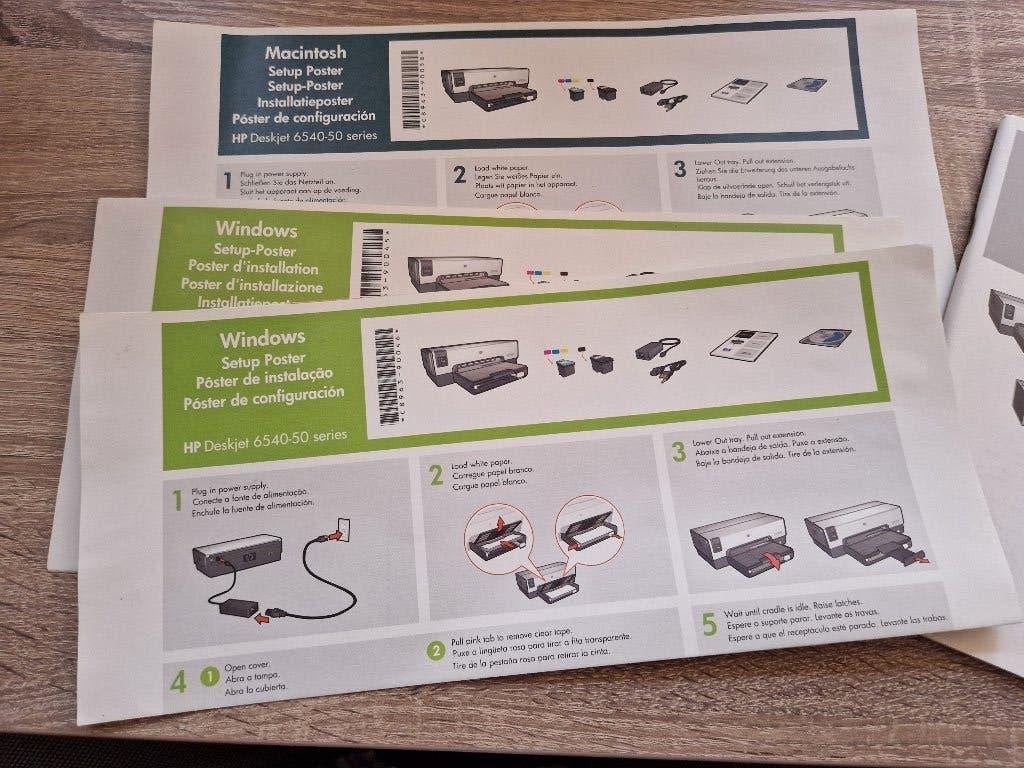 handleiding HP Deskjet 6500, Ophalen of Verzenden, Zo goed als nieuw, Printer