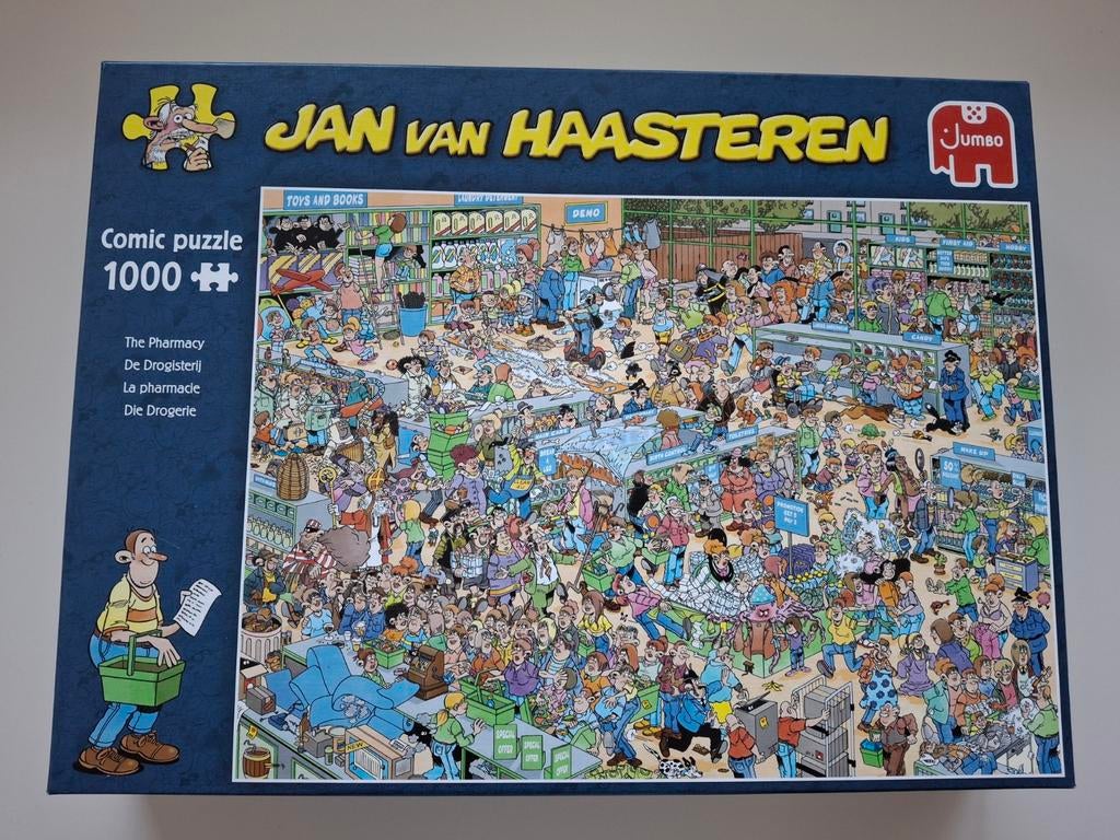 Jan van Haasteren De drogisterij, Hobby en Vrije tijd, Denksport en Puzzels, Ophalen, 500 t/m 1500 stukjes, Zo goed als nieuw