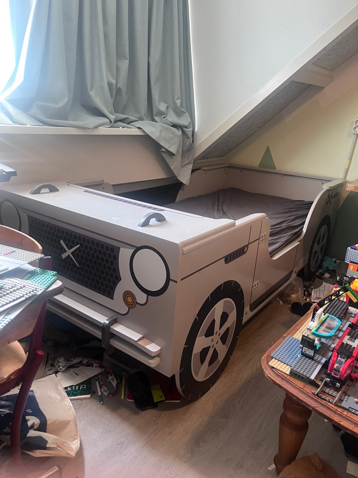 Auto bed 90x200, Ophalen, 85 tot 100 cm, Gebruikt, Lattenbodem