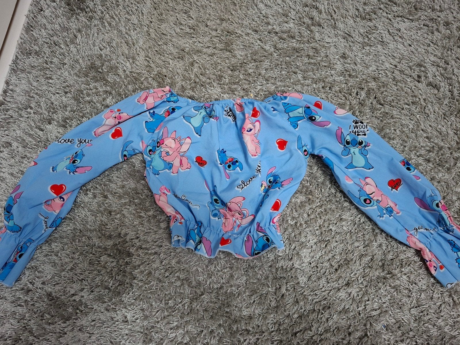 Stitch shirtje, maat 116, Verzenden, Zo goed als nieuw, Meisje, Shirt of Longsleeve