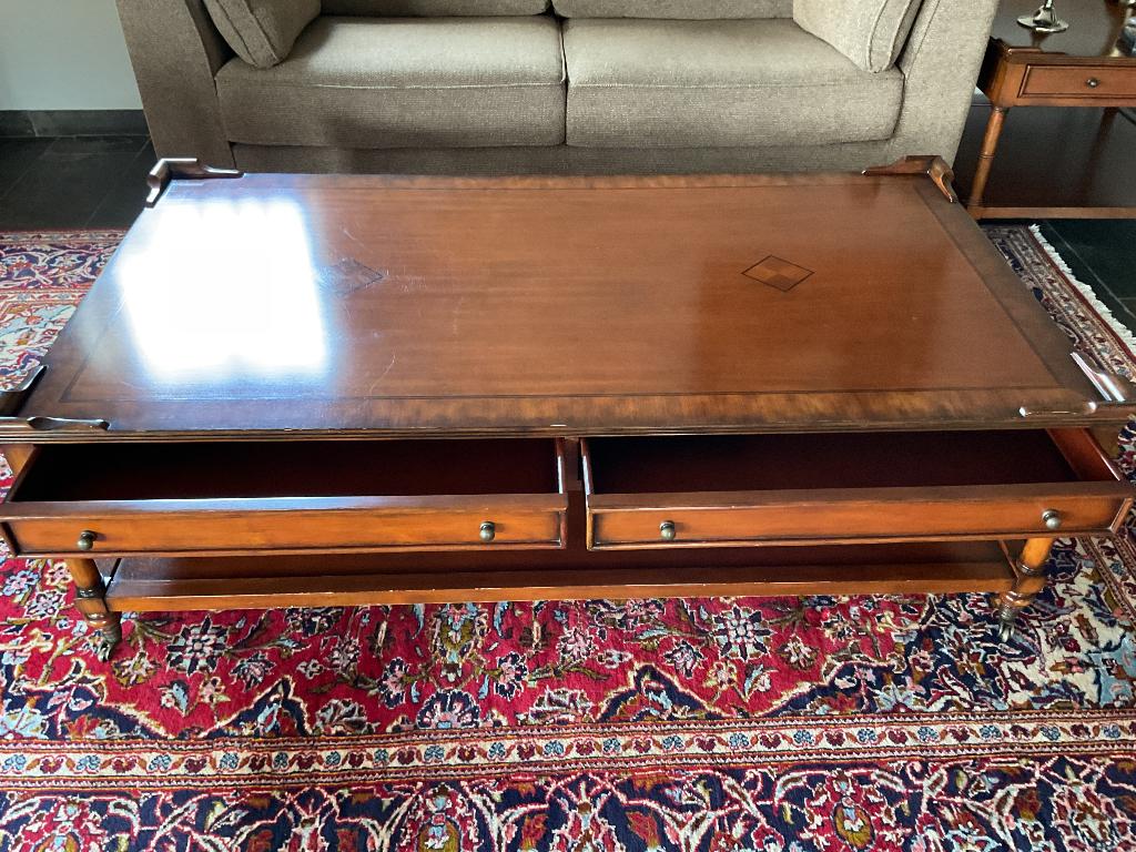 Salontafel kersen €50,00 af te halen in Denekamp, Ophalen, 100 tot 150 cm, Klassiek, 50 tot 100 cm