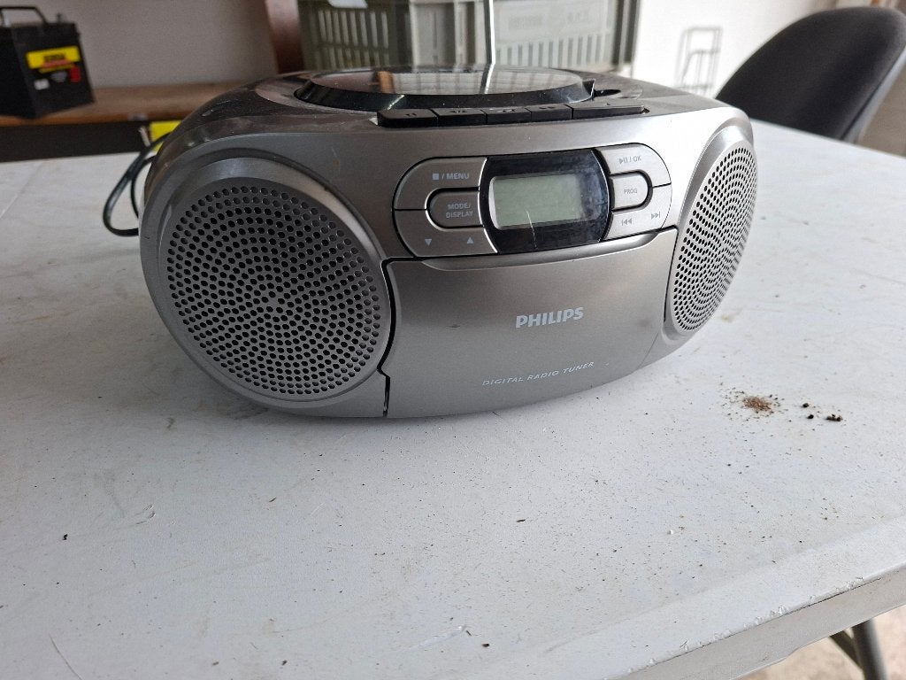 philips radio met cd en cassette en dabb az8600, Ophalen of Verzenden, Gebruikt, Met cd-speler