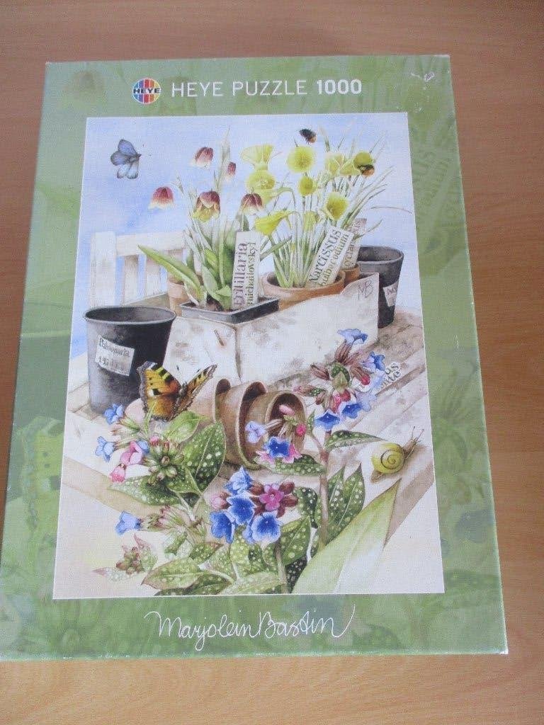 Puzzel Marjolein Bastin - 1000 stukjes - Flowerbox, Hobby en Vrije tijd, Ophalen of Verzenden, 500 t/m 1500 stukjes, Zo goed als nieuw