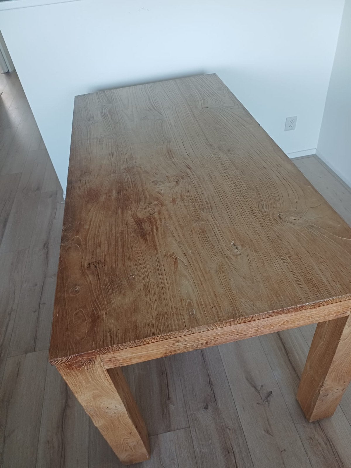 Eetkamertafel massief hout, Huis en Inrichting, Tafels | Eettafels, Ophalen, Gebruikt, 50 tot 100 cm, 150 tot 200 cm