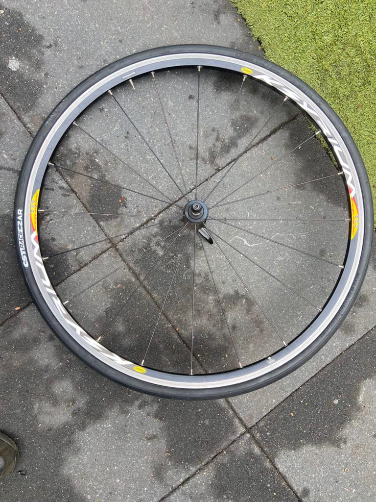 Voorwiel racefiets, Fietsen en Brommers, Fietsonderdelen, Ophalen, Zo goed als nieuw, Racefiets, Wiel