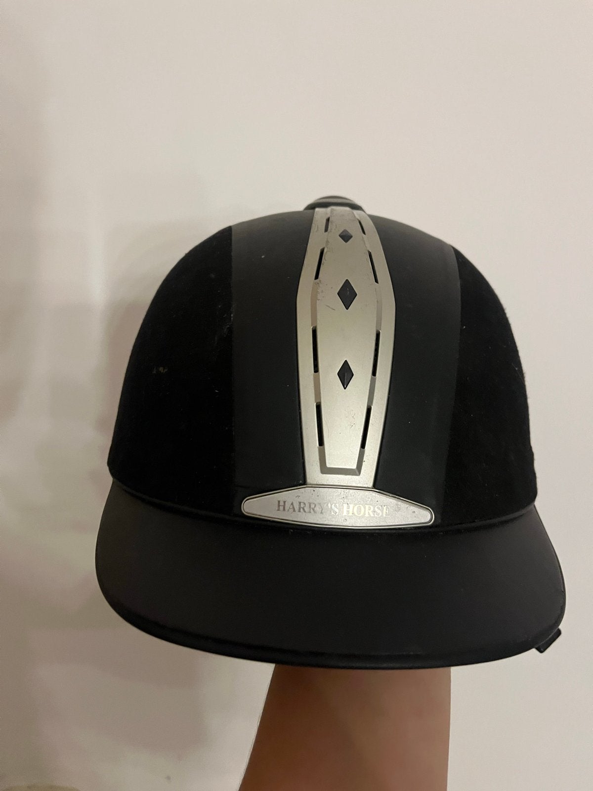 Paardrij cap, Dieren en Toebehoren, Paardrijkleding, Ophalen, Gebruikt, Rijhelm/cap, Zwart