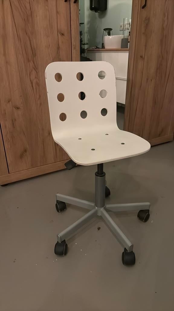 Bureaustoel junior wit IKEA, Huis en Inrichting, Bureaustoelen, Ophalen, Gebruikt, Wit, Bureaustoel