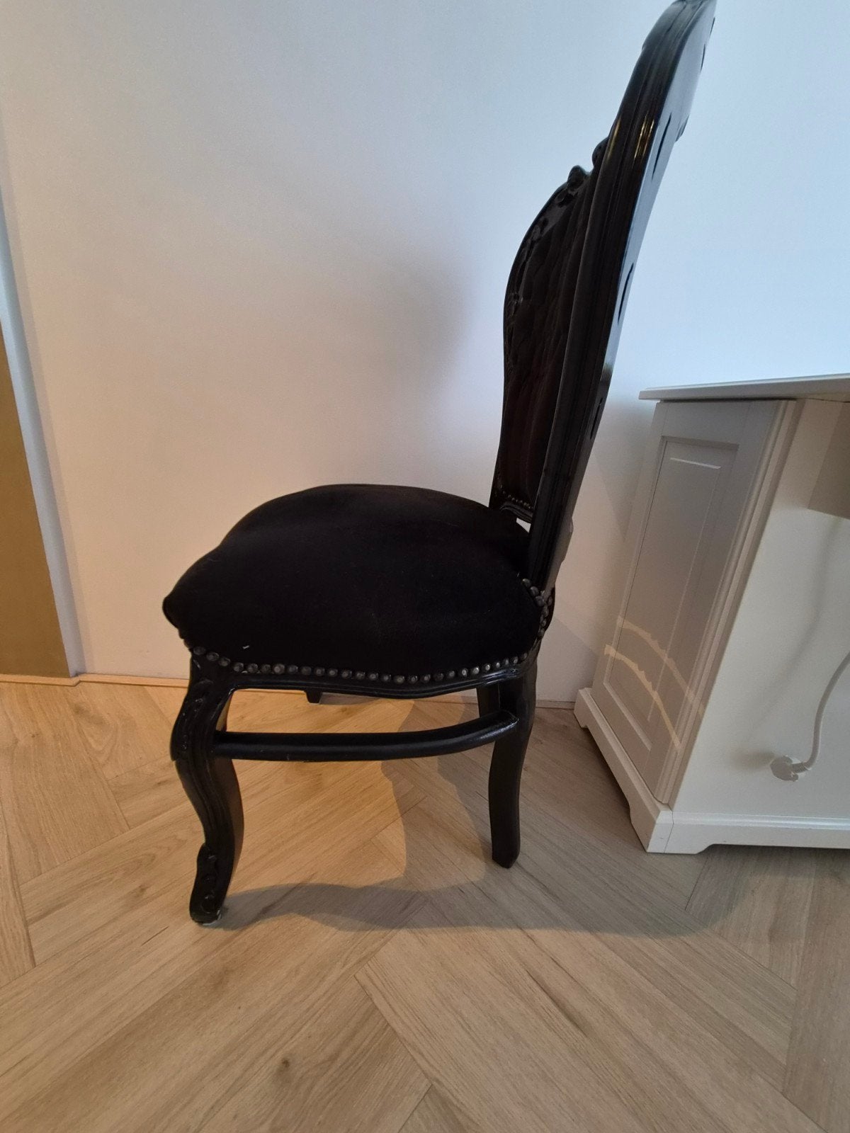 barok stoel zwart, Ophalen, Gebruikt, Zwart, Eén