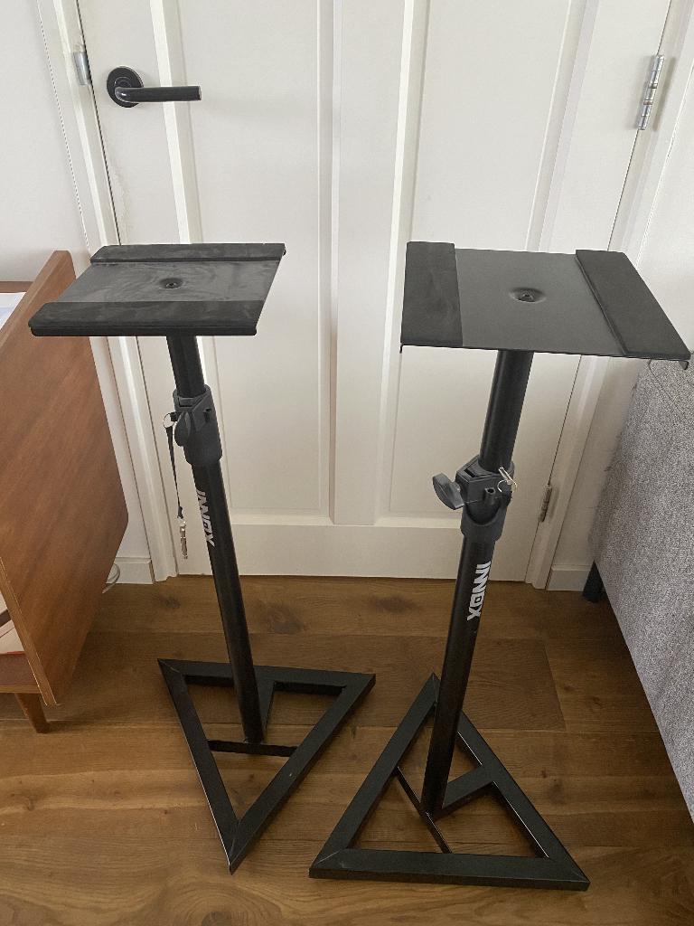 Speaker standaard 2x, Ophalen, Zo goed als nieuw, Muziekstandaard, Speaker
