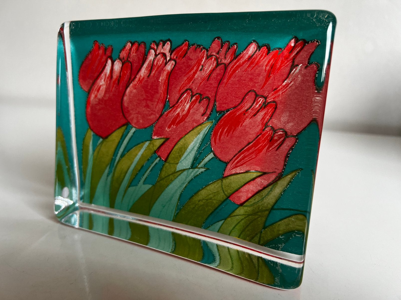 Iittala XL Paperweight ‘Tulpenveld’ Liukko-Sundström 12x15, Antiek en Kunst, Kunst | Designobjecten, Ophalen of Verzenden, Object