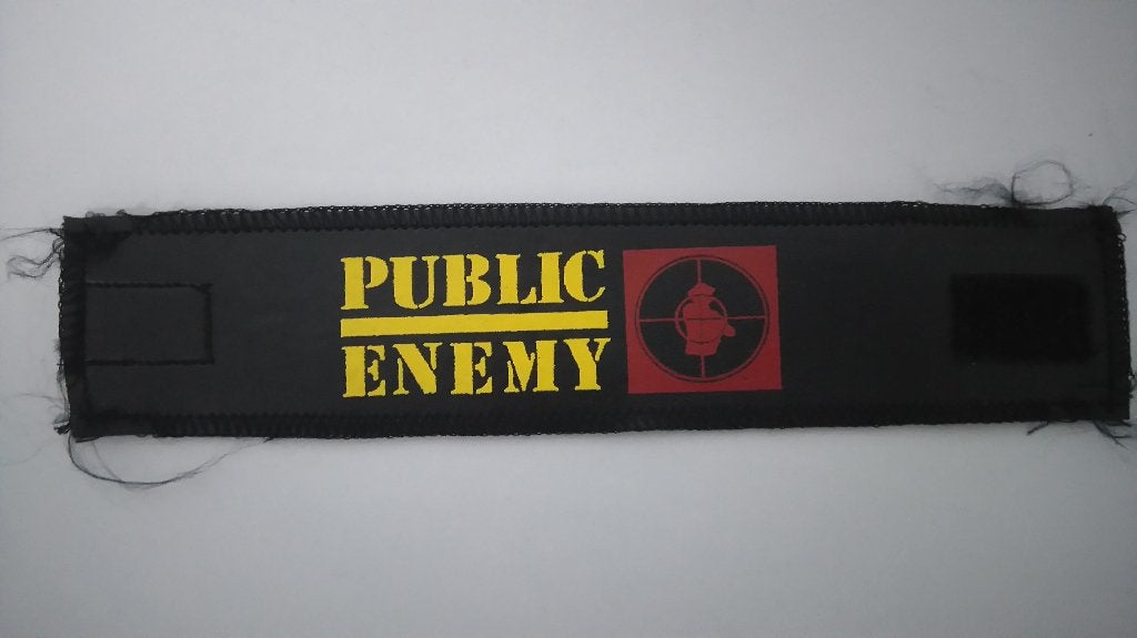 Public Enemy logo polsband pols band vintage muziek, Ophalen of Verzenden, Gebruikt