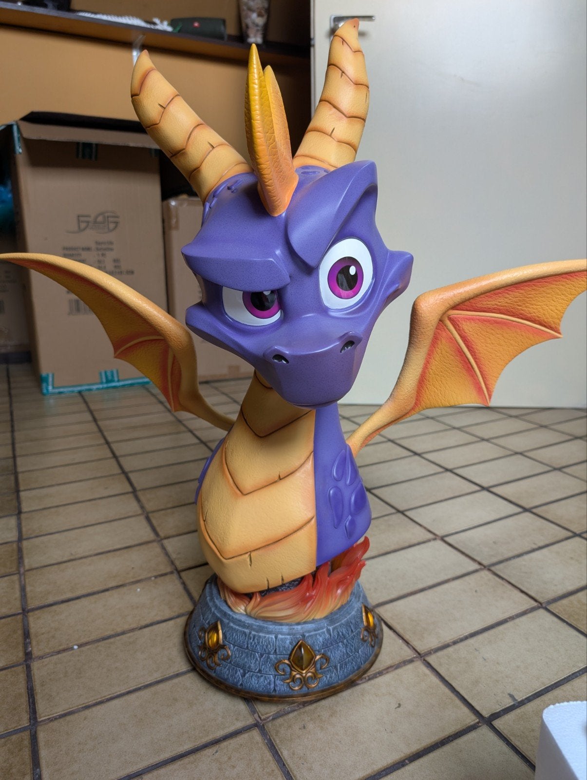 the legend of Spyro life size bust definitive editie f4f, Ophalen, Zo goed als nieuw