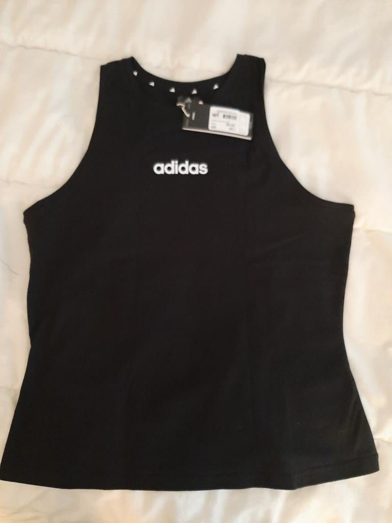 Adidas sport top nieuw, Verzenden, Nieuw, Zwart, Fitness of Aerobics