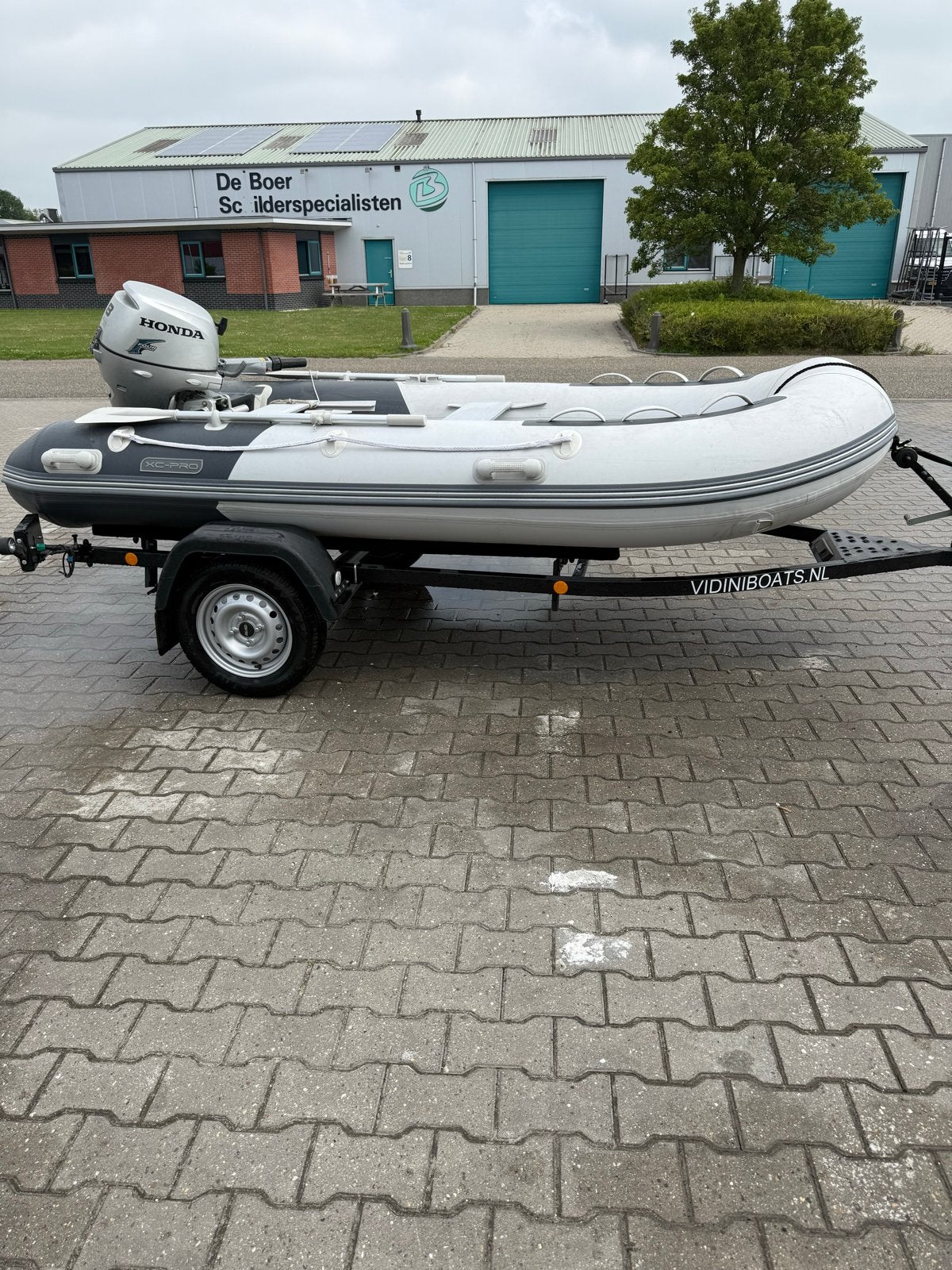 XC pro A 330 rubberboot met Honda 8pk buitenboordmotor, Ophalen, Aluminium, Gebruikt, Zodiac