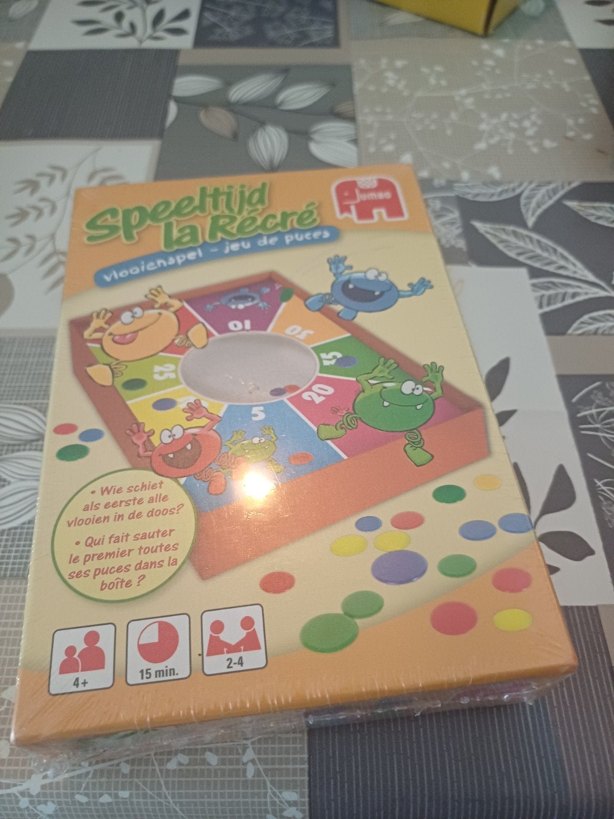 Jumbo Speeltijd La Récré Vlooienspel - Nieuw in verpakking, Drie of vier spelers, Ophalen, Nieuw, Jumbo