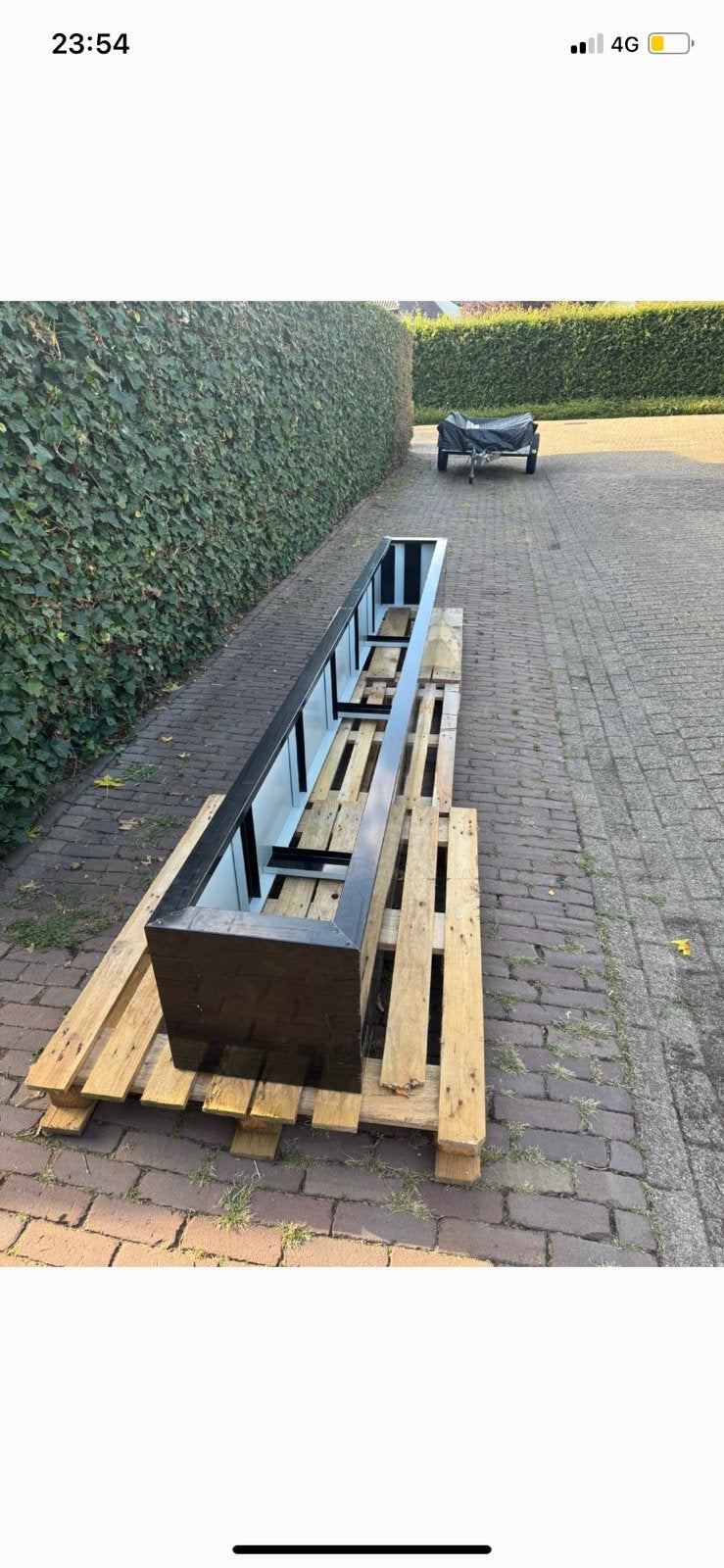 Nieuwe stalen planten bakken wit en zwart, 100 cm of meer, Nieuw, Ophalen of Verzenden, Balkon