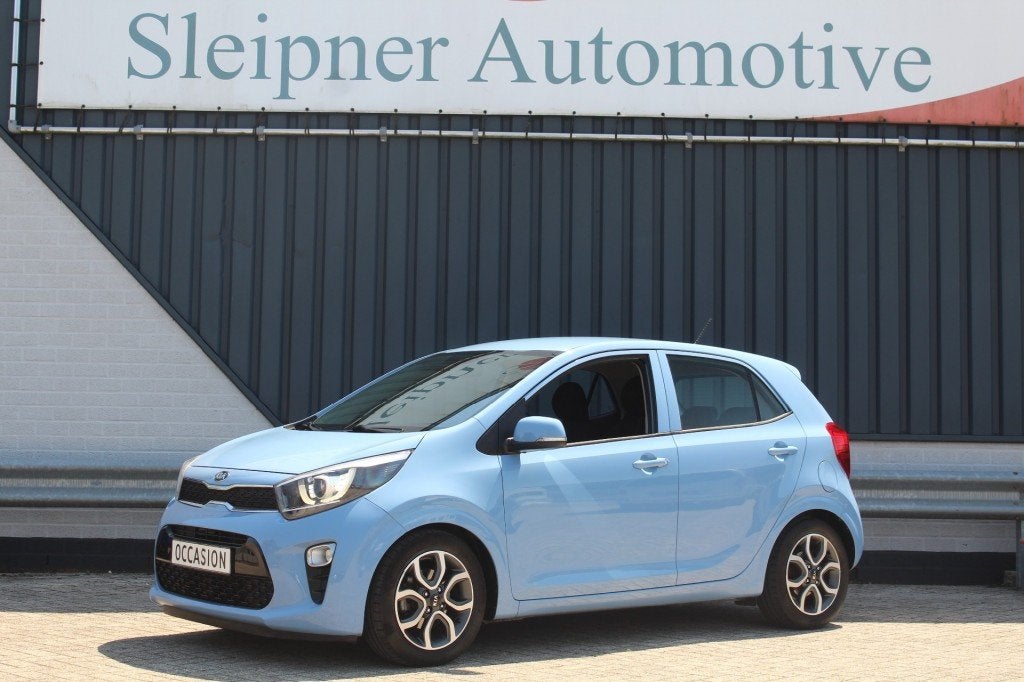 Kia PICANTO 1.0 CVVT FIRST ED., Auto's, Voorwielaandrijving, Gebruikt, Euro 6, Blauw
